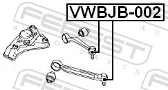 Repair Kit, ball joint FEBEST VWBJB-002