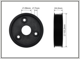 skriemulys, vairo stiprintuvo siurblys CAFFARO 500322