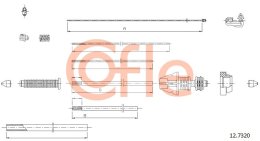 Тросик газа COFLE 12.7320