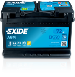 Стартерная аккумуляторная батарея EXIDE EK720