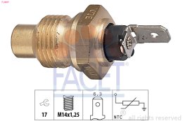 Датчик, температура охлаждающей жидкости FACET 7.3007