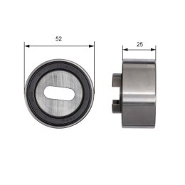 Tensioner Pulley, timing belt GATES T41030