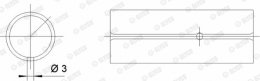 Small End Bushes, connecting rod GLYCO 55-3698 SEMI