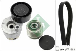 V formos rumbuotas diržas, komplektas INA 529 0009 20