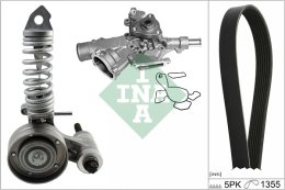 Water Pump + V-Ribbed Belt Set INA 529 0297 30