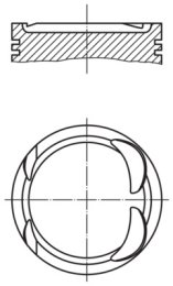 Piston MAHLE ORIGINAL 021 PI 00117 002