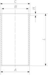 cilindro įvorė MAHLE 021 WV 36 00