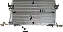 Condenser, air conditioning MAHLE ORIGINAL AC 182 000P