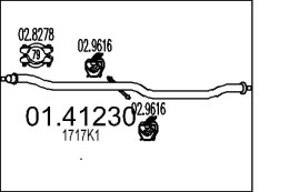 Exhaust Pipe MTS 01.41230