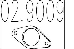 Gasket, exhaust pipe MTS 02.9009