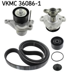 Water Pump + V-Ribbed Belt Set SKF VKMC 36086-1