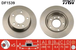 Brake Disc TRW DF1539