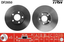 Brake Disc TRW DF2650