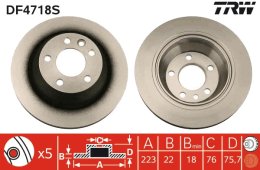 stabdžių diskas TRW DF4718S