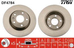 Brake Disc TRW DF4784