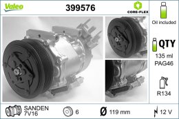 kompresorius, oro kondicionierius VALEO 399576