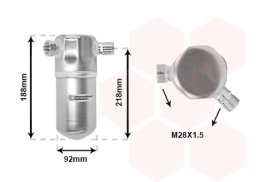 džiovintuvas, oro kondicionierius VAN WEZEL 0300D152