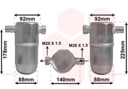 džiovintuvas, oro kondicionierius VAN WEZEL 0300D154