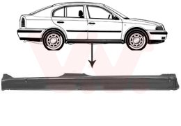 Slenksčio skardelė VAN WEZEL 7620104