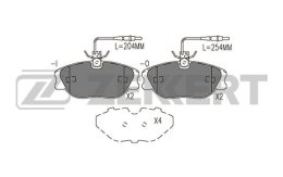 Комплект тормозных колодок, дисковый тормоз ZEKKERT BS-1062