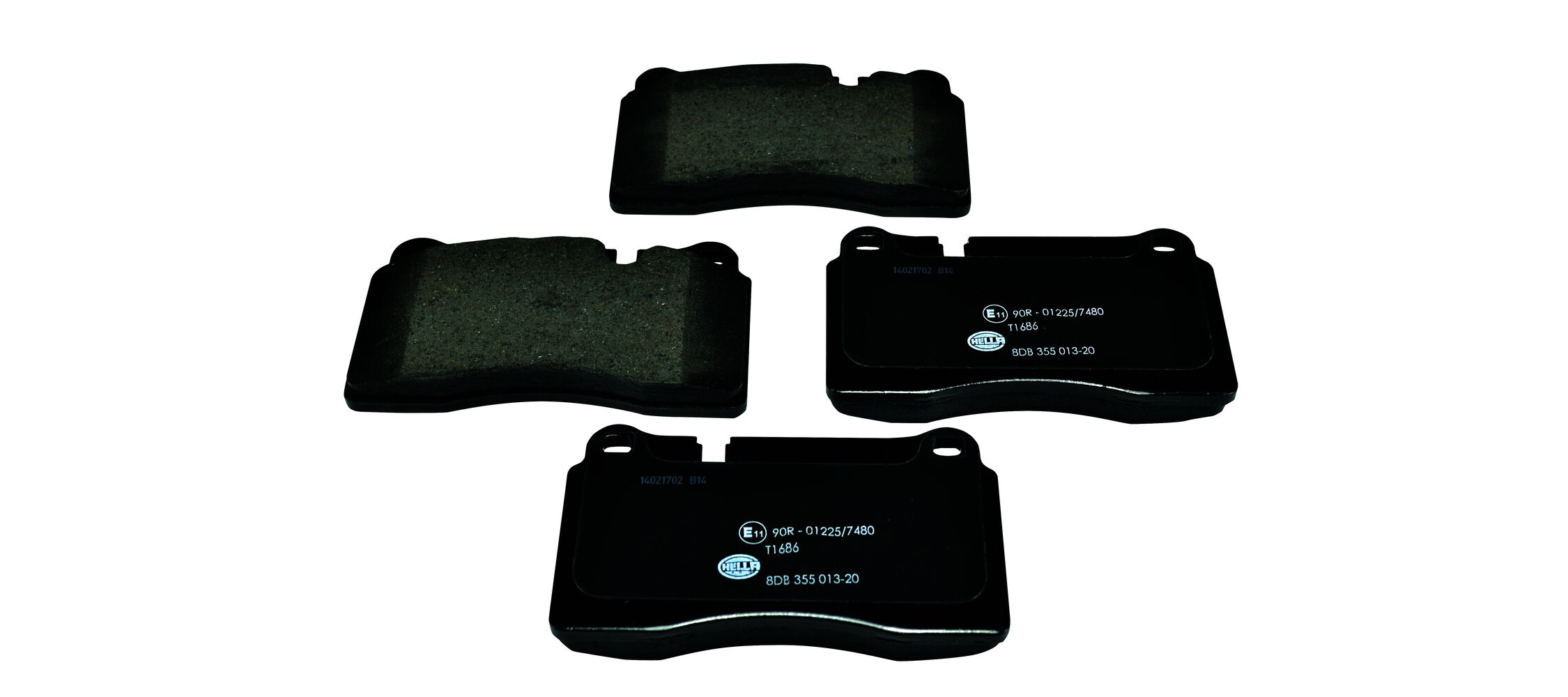 Комплект тормозных колодок, дисковый тормоз - 8DB 355 013-201 HELLA