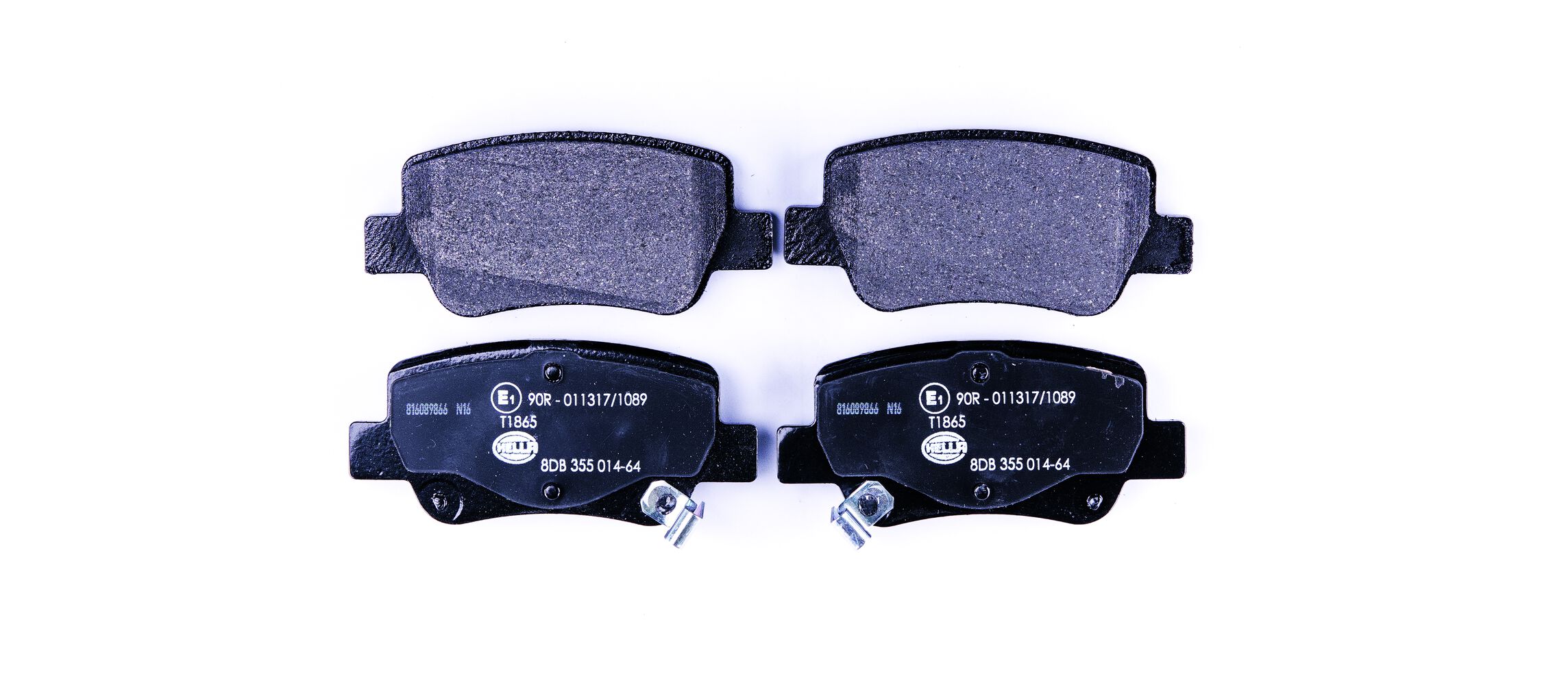 Brake Pad Set, disc brake - 8DB 355 014-641 HELLA