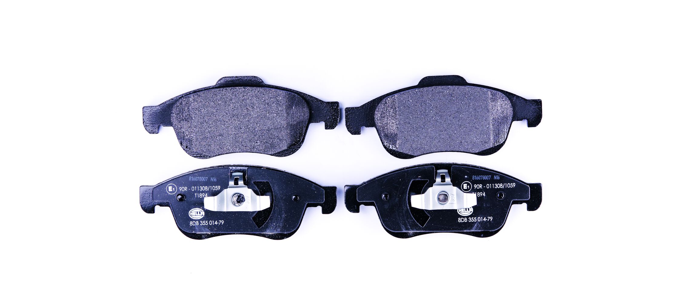 Комплект тормозных колодок, дисковый тормоз - 8DB 355 014-791 HELLA