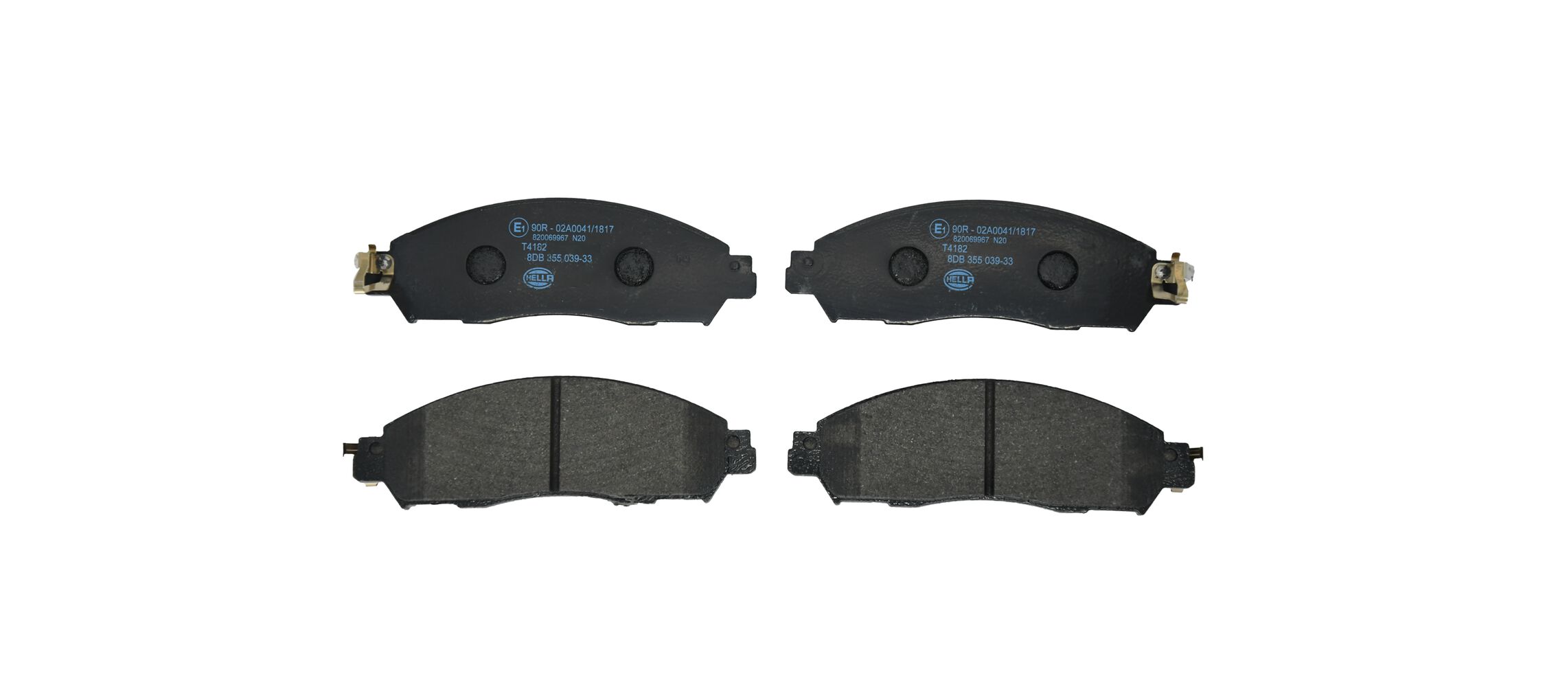 Kit pastiglie freno, Freno a disco - 8DB 355 039-331 HELLA