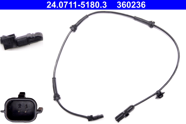 Sensor, wheel speed - 24.0711-5180.3 ATE