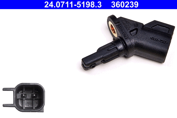 Sensor, wheel speed - 24.0711-5198.3 ATE