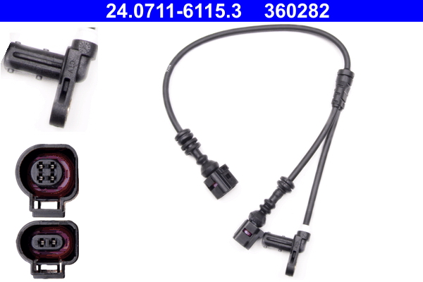 Sensor, wheel speed - 24.0711-6115.3 ATE