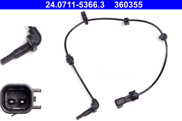 Sensor, wheel speed - 24.0711-5366.3 ATE
