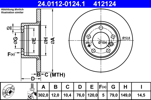 Discofreno - 24.0112-0124.1 ATE