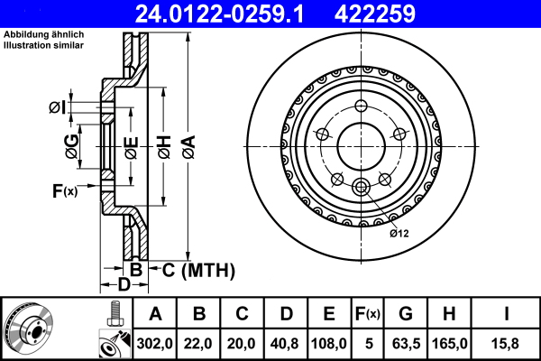Discofreno - 24.0122-0259.1 ATE
