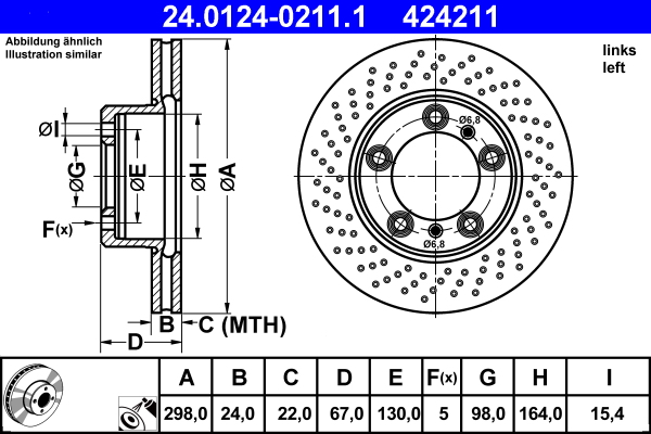 Discofreno - 24.0124-0211.1 ATE