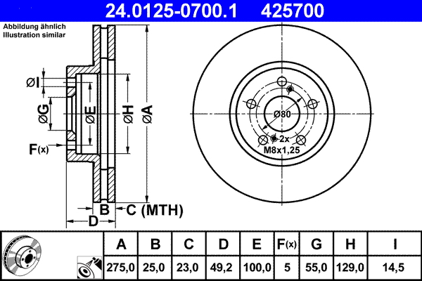 Discofreno - 24.0125-0700.1 ATE