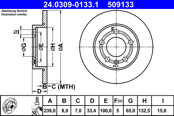 Discofreno - 24.0309-0133.1 ATE