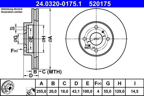 Discofreno - 24.0320-0175.1 ATE