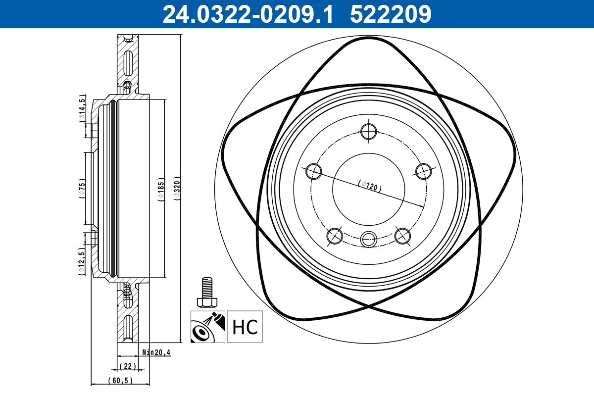 Discofreno - 24.0322-0209.1 ATE