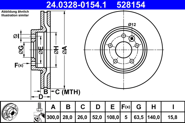 Discofreno - 24.0328-0154.1 ATE