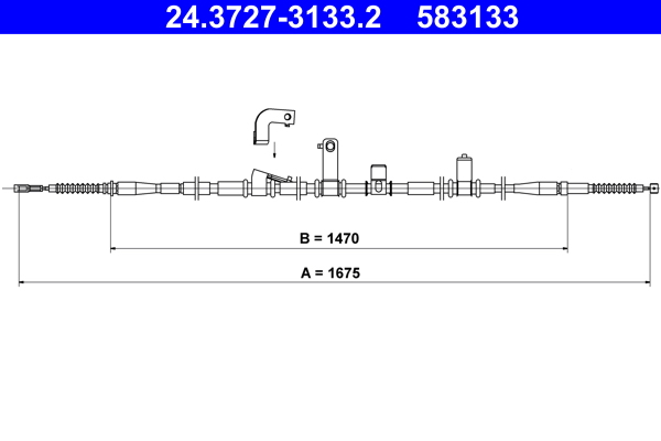 trosas, stovėjimo stabdys - 24.3727-3133.2 ATE