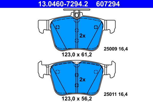 Kit pastiglie freno, Freno a disco - 13.0460-7294.2 ATE