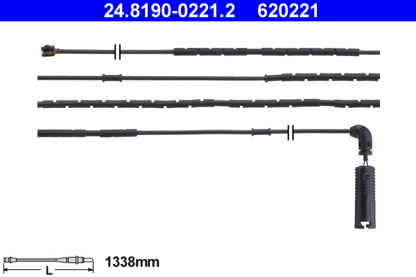 Warning Contact, brake pad wear - 24.8190-0221.2 ATE