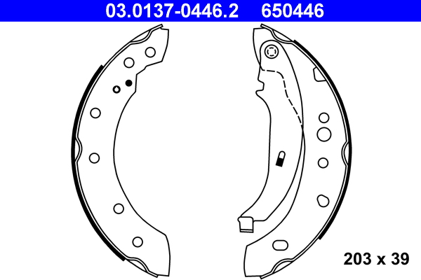 Bremsbackensatz - 03.0137-0446.2 ATE