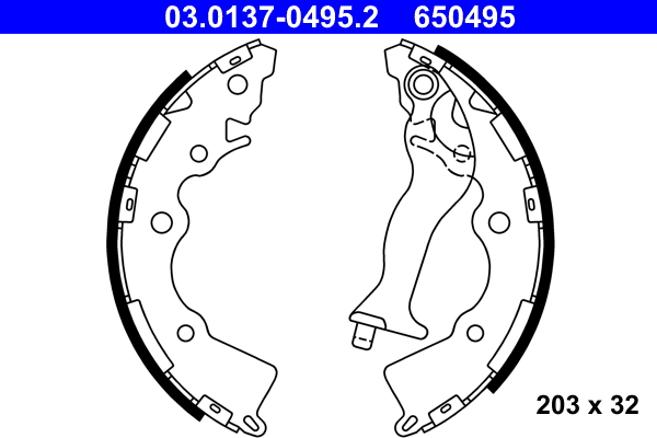 Bremsbackensatz - 03.0137-0495.2 ATE