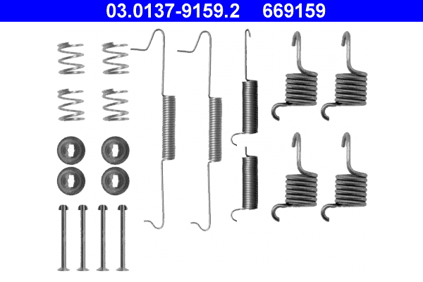 Kit accessori, Ganasce freno - 03.0137-9159.2 ATE