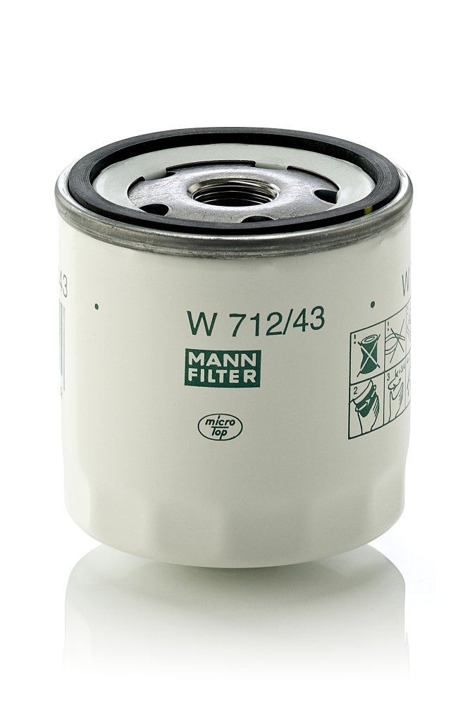 Filtro olio - W 712/43 MANN-FILTER