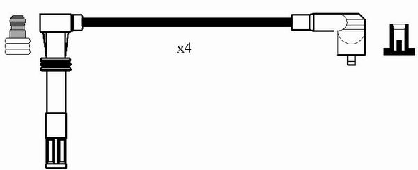 Kit cavi accensione - 0501 NGK