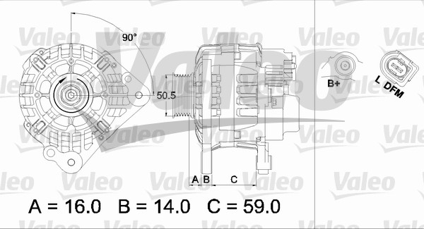Generator - 437444 VALEO