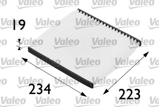 Filter, interior air - 698279 VALEO